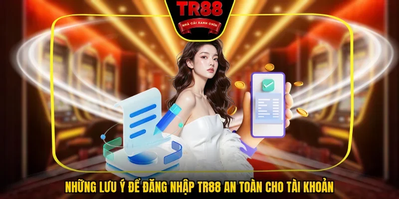 Những lưu ý để đăng nhập TR88 an toàn cho tài khoản